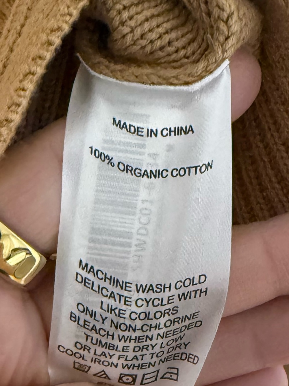 Quince 100% Organic Cotton Cropped Cardigan Size Medium - Picture 4 of 5